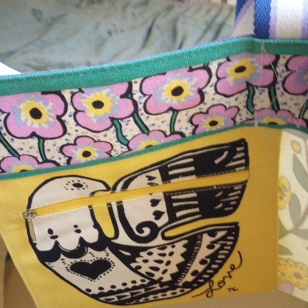 Colorful Graphic Tote Bag (New With Tags) - Picture 4 of 7